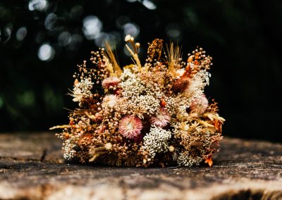 a dried flower floral bouquet