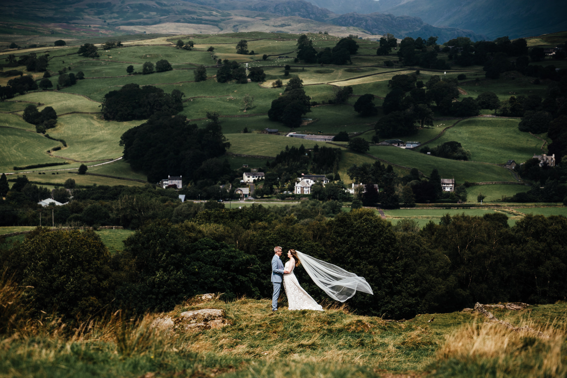 Fairbanks wedding barn elopement up on the fells