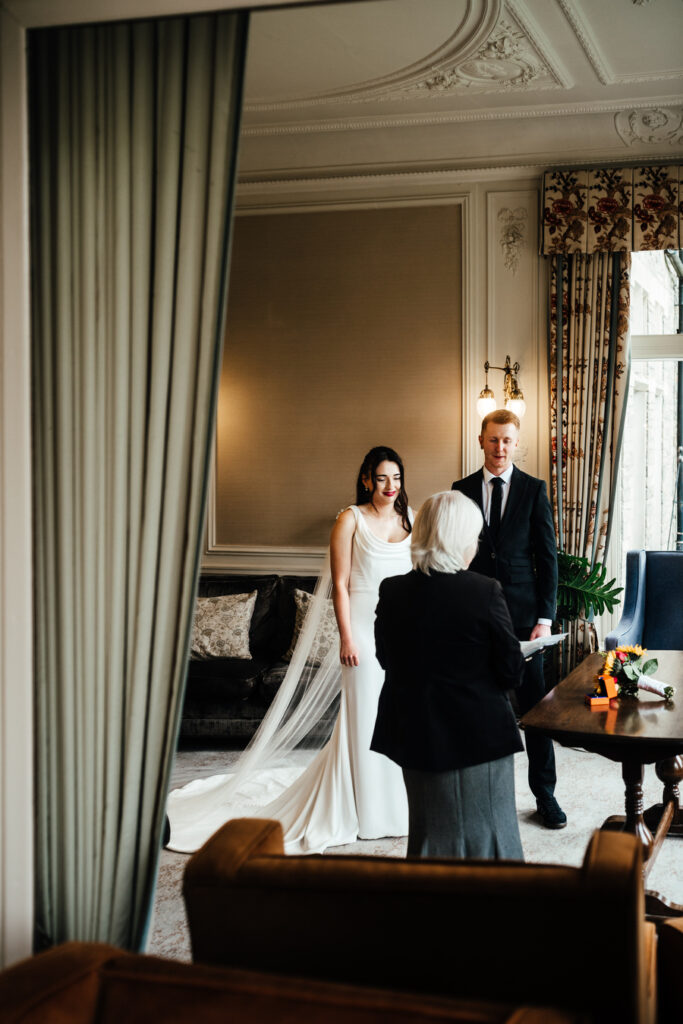 Merewood just us elopement ceremony